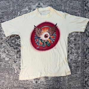 Rare Vintage Grateful Dead Flying Eyeball Band Concert T Shirt 1974 sz Large